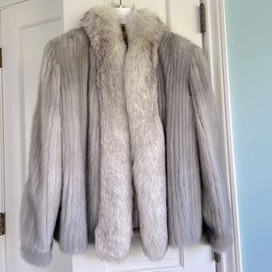 Vintage 1980s 100% Mink Fur Jacket